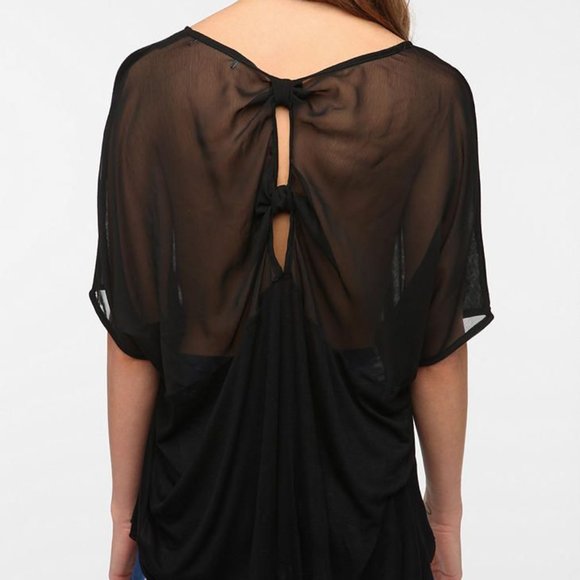 UO Daydreamer LA Chiffon Back Oversized Tee